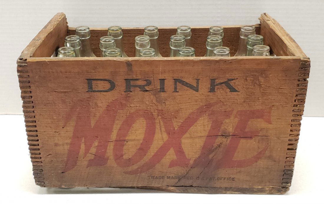 Moxie Wood Crate / Case of Bottles (1 of 6)