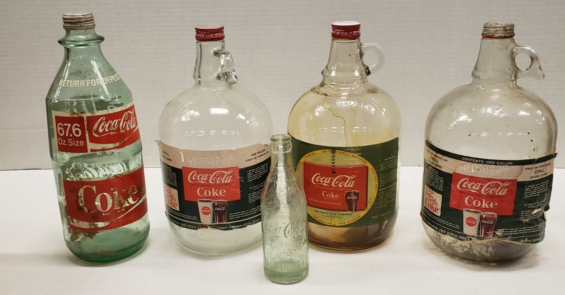 Coca Cola Straight Sided Bottle Albany CA & Syrup (1 of 3)