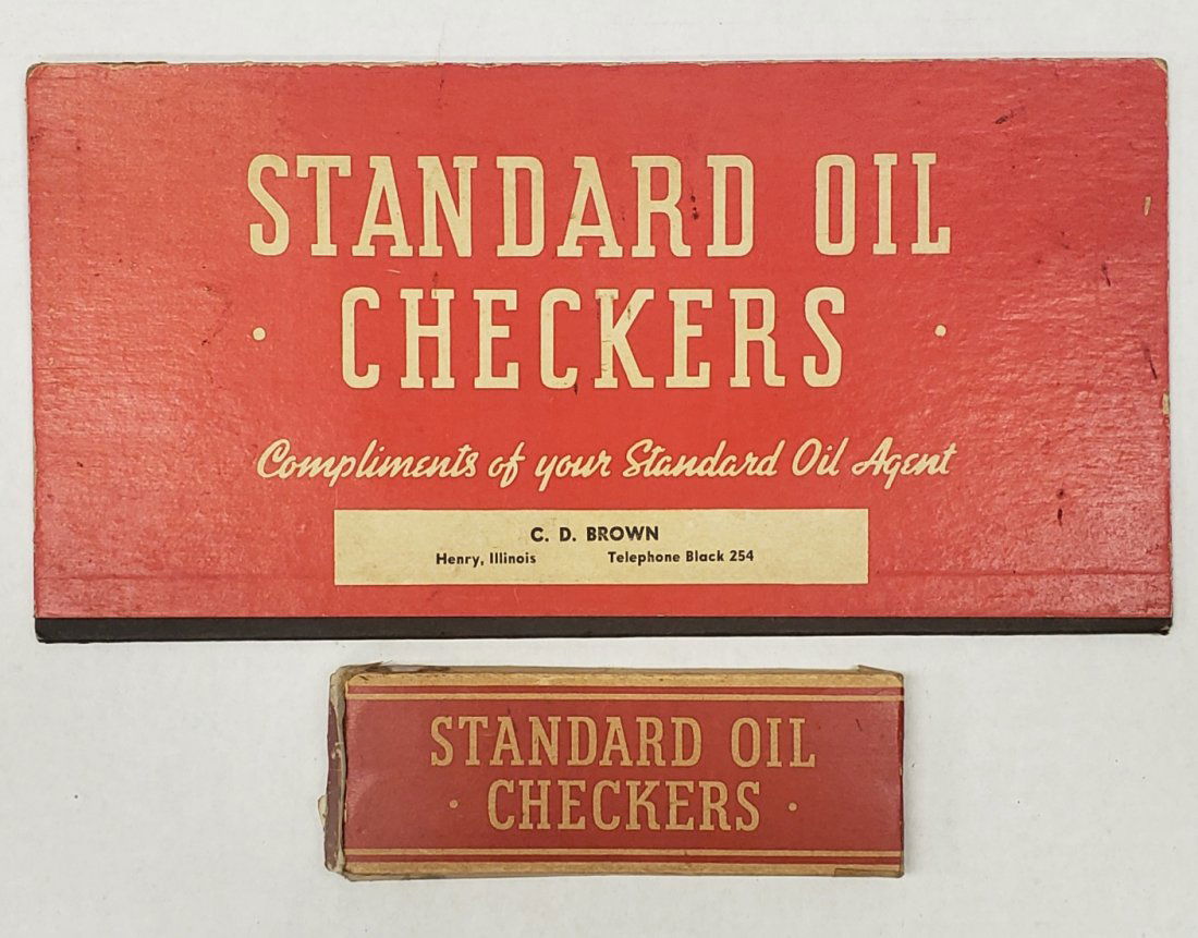 Standard Oil Red Crown Gasoline Checkers Set (1 of 4)