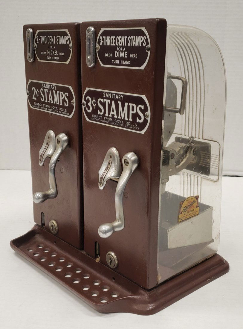 For Auction Schermack Sanitary Stamps Vending Machine (0005) on Dec
