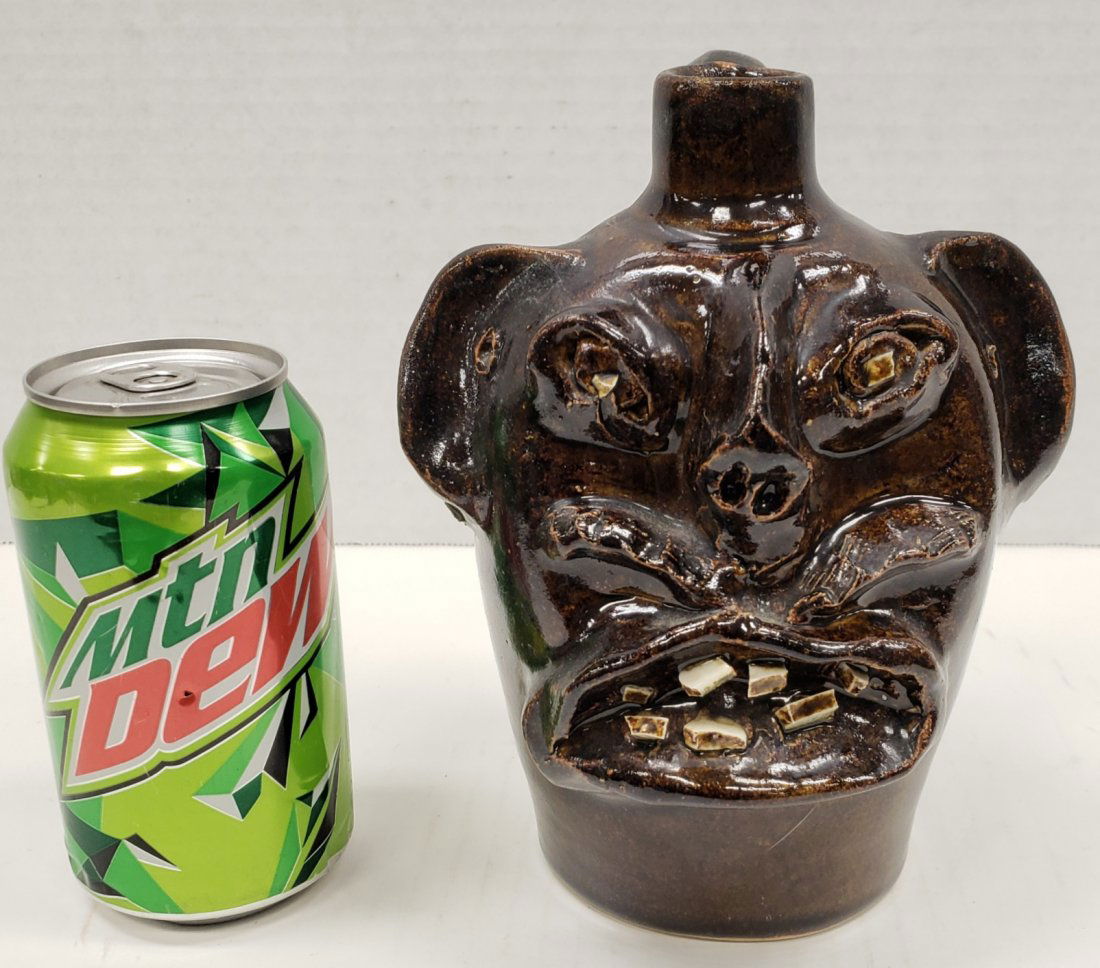 E. L. Brown Face Jug N.C Folk Pottery (1 of 5)