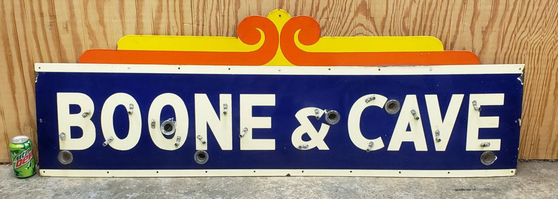 Boone & Cave Porcelain Neon Sign (No Tubing) (1 of 2)