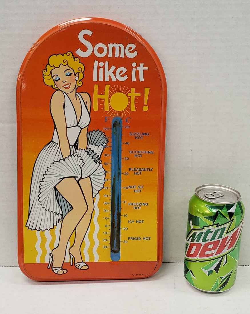Some Like It Hot Marilyn Monroe Thermometer Sign (1 of 2)