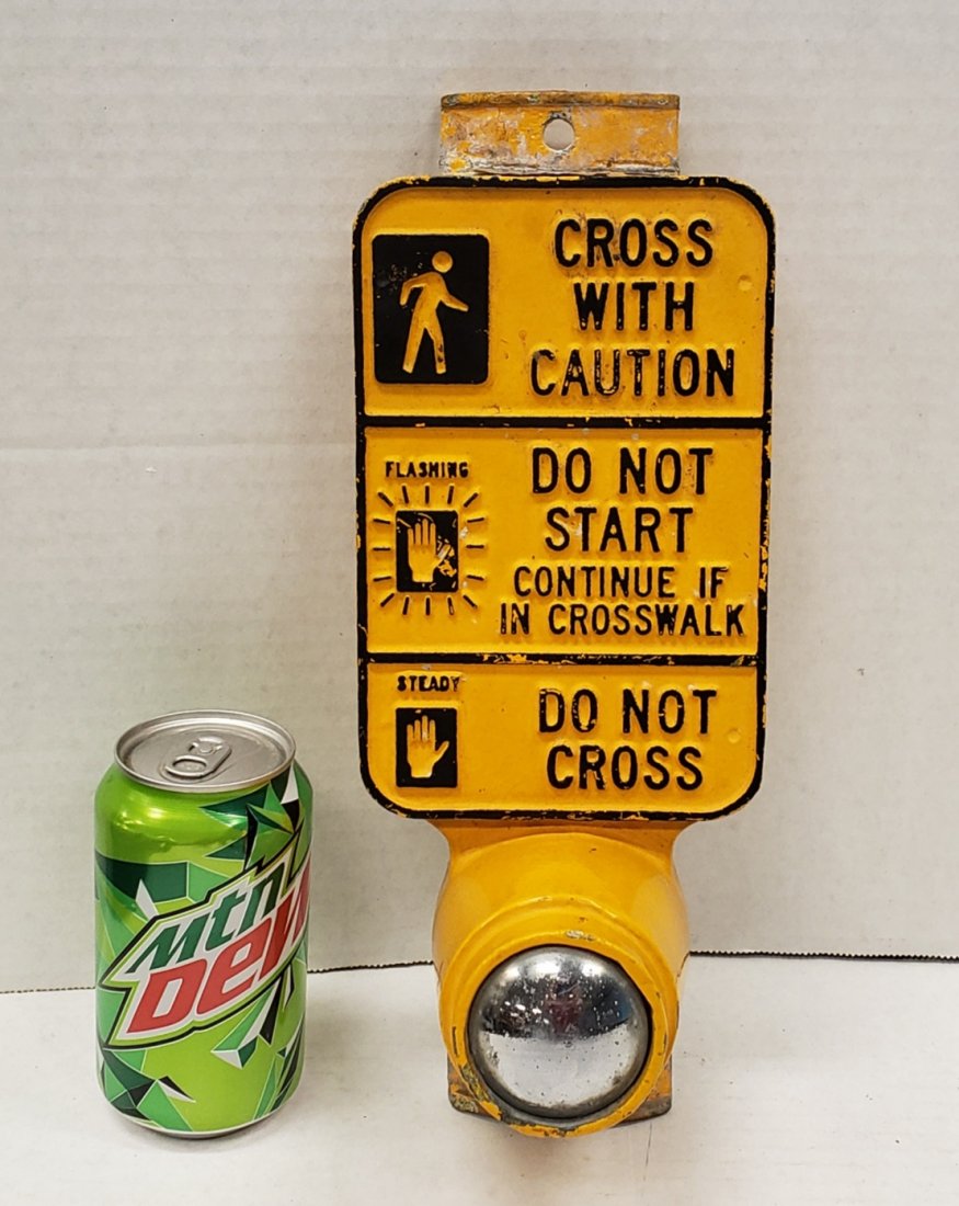 Crosswalk Pedestrian Traffic Signal Push Button (1 of 2)