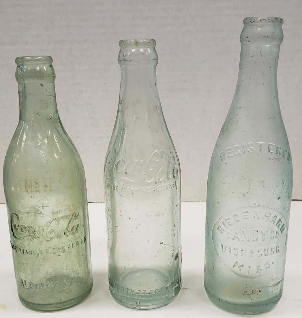 Biedenharn Candy Co. & 2 Coca Cola Straight Bottles (1 of 3)