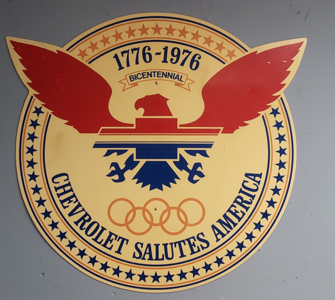 Chevrolet Salutes America Bicentennial Sign (1 of 1)