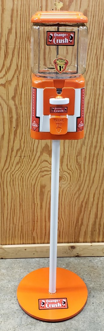 Orange Crush Gumball Machine on Stand (1 of 5)