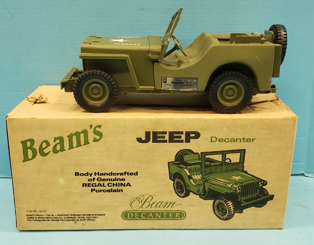 For Auction Jim Beam Jeep Decanter (0449) on Dec 12, 2020