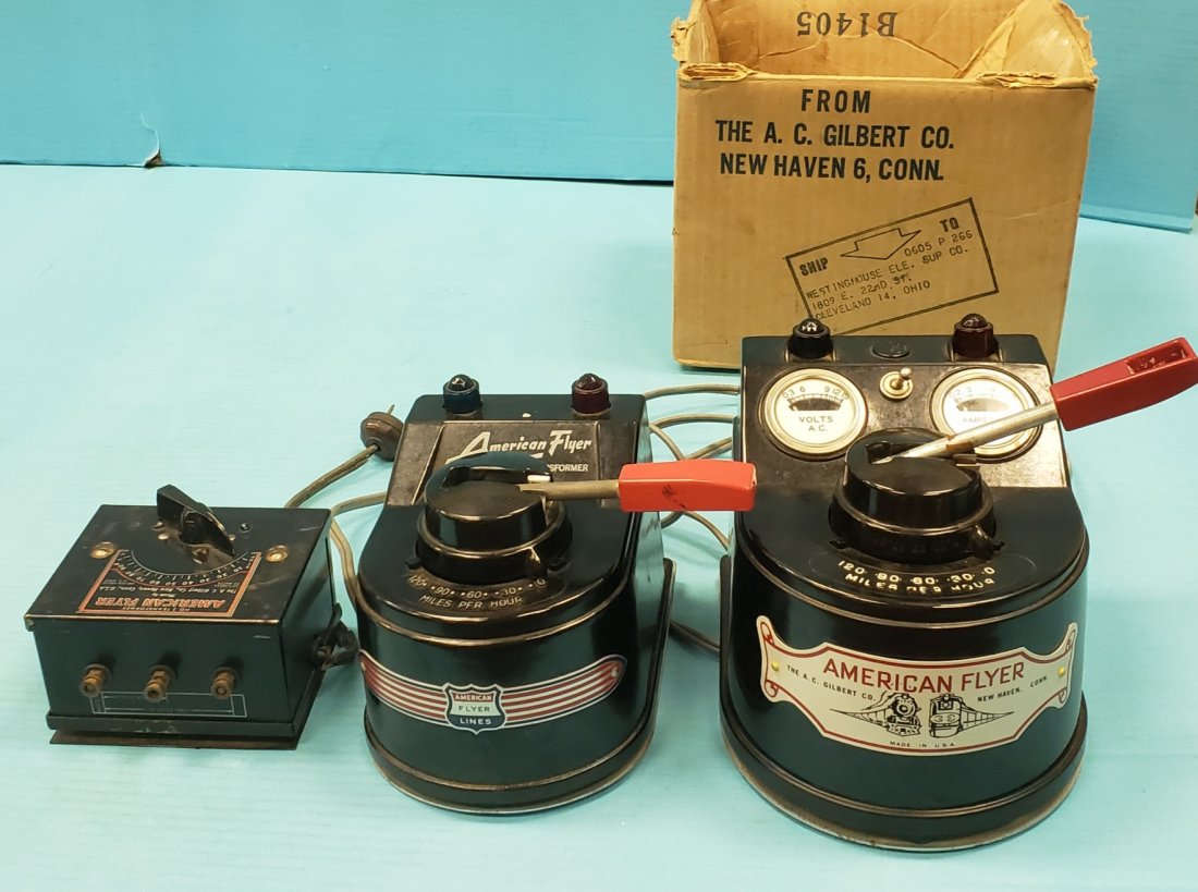 3 American Flyer Model Train Transformers (1 of 1)