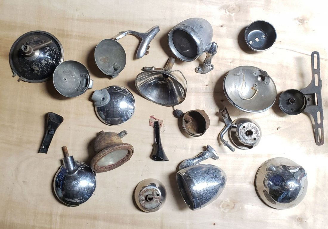 Mixed Lot of Early Cowl, Tail, Tag, and Spot Lights (1 of 4)