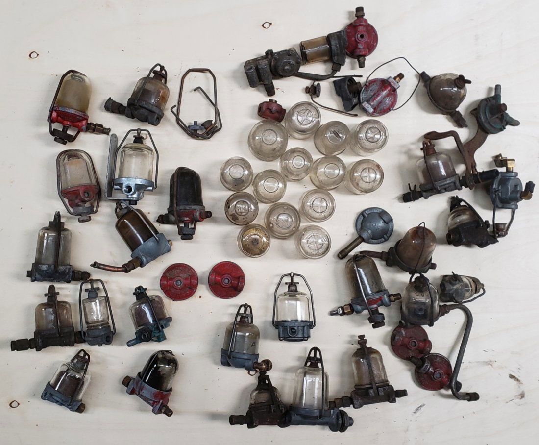 Lot of Carter AC & others used glass fuel filter lot (1 of 4)