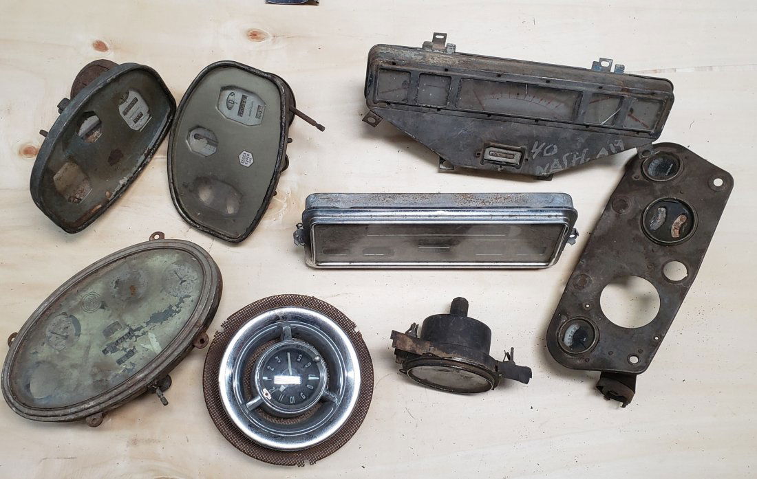 20's 30's 40's lot of early speedometer clock gauges (1 of 6)