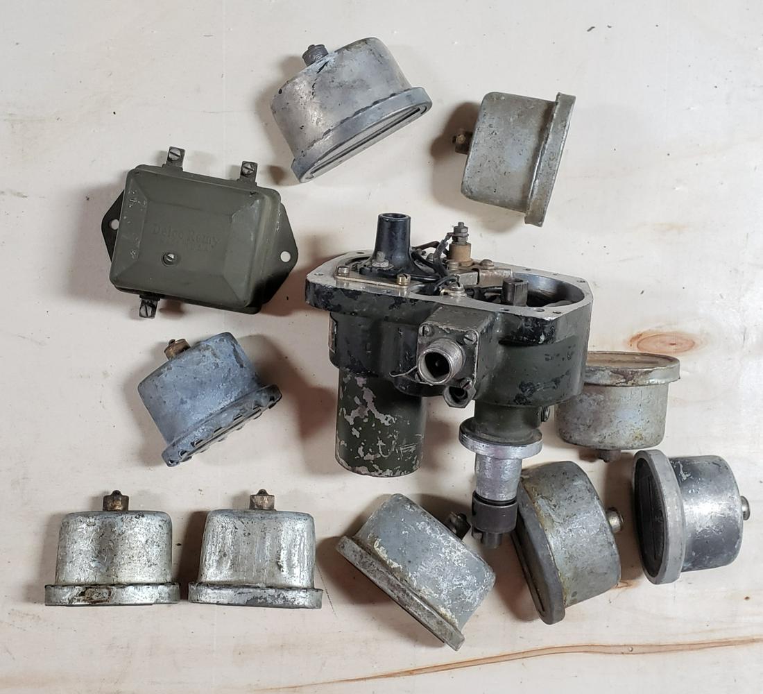 Lot of military black out lights, distributor, voltage (1 of 3)