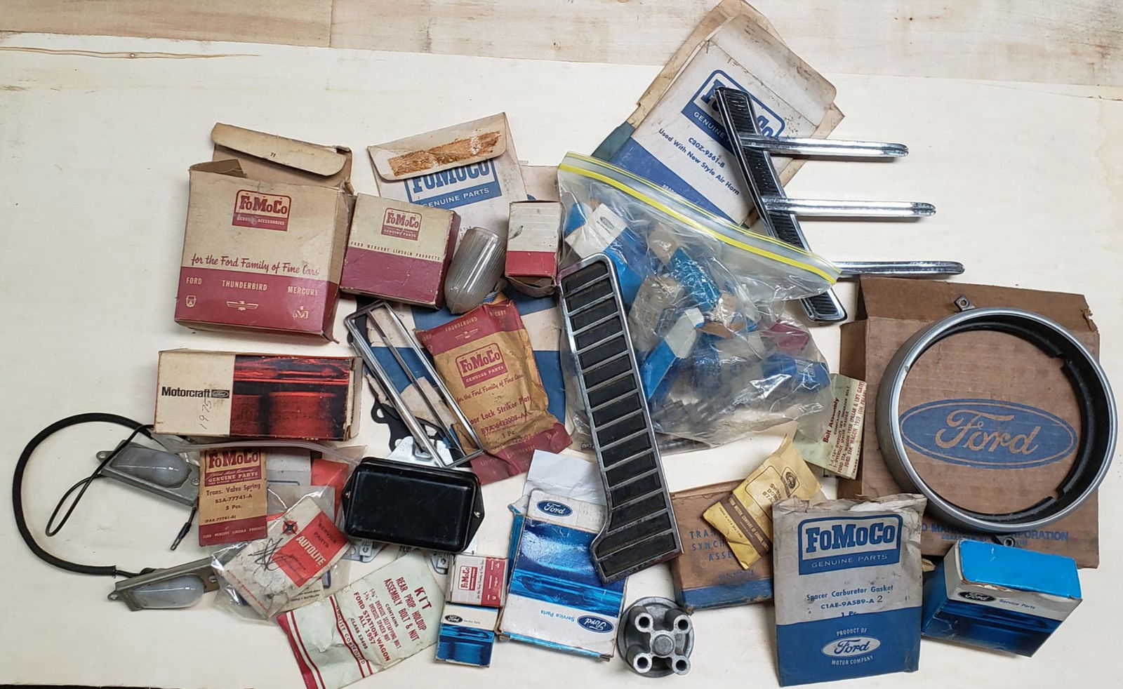 Grab bag lot of 50's  60's  70's NOS Ford parts (1 of 3)