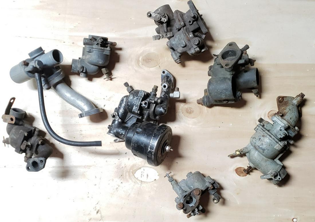 Lot of 8 Bendix, Zenith, other small engine carburators: Parts/ Repair lotLot of original vintage parts. Please read and understand the terms of this auction prior to placing bids. All bidders are bound to the terms of this auction.