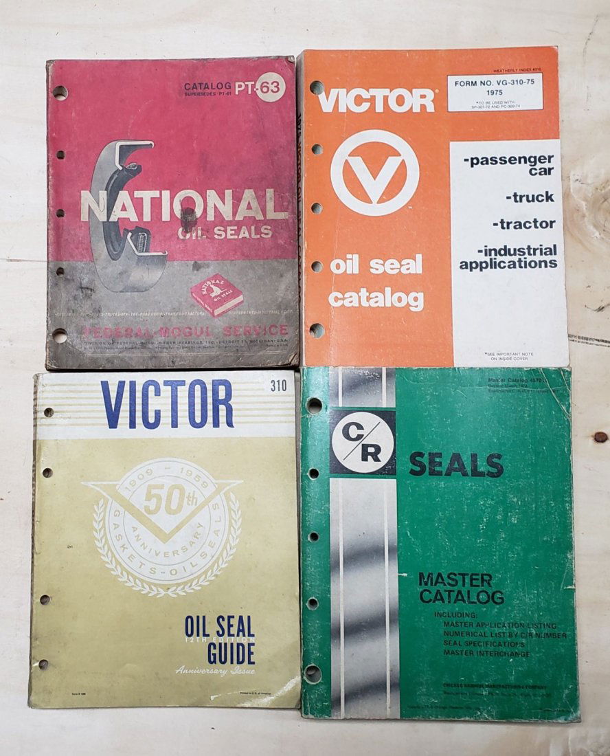 Lot of Victor, National & C/R Oil Seal Catalogs (1 of 3)