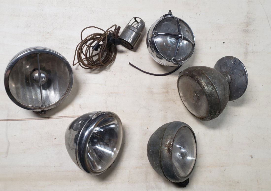 Mixed lot of early spotlight & lamp parts (1 of 3)