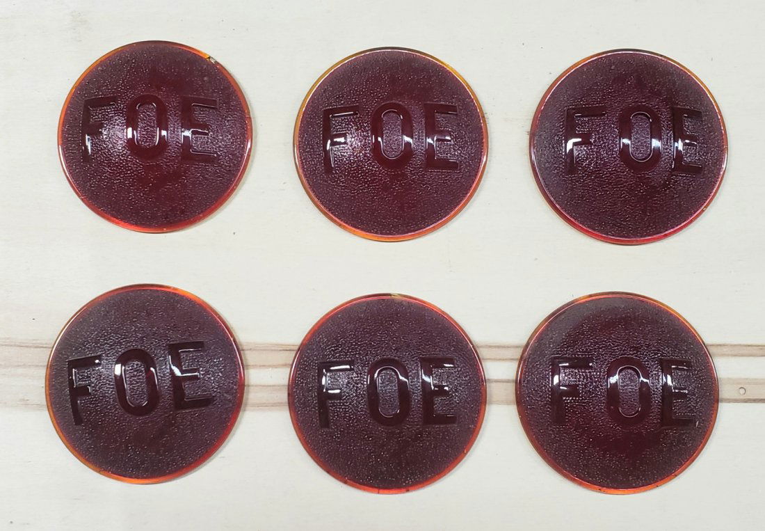 6 FOE-Fraternal Order Of Elks Ford Model T Tail Lenses (1 of 2)