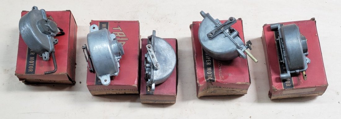 Lot Of 5 NOS Trico Wiper Motors in Boxes: Lot of original vintage parts. Please read and understand the terms of this auction prior to placing bids. All bidders are bound to the terms of this auction.