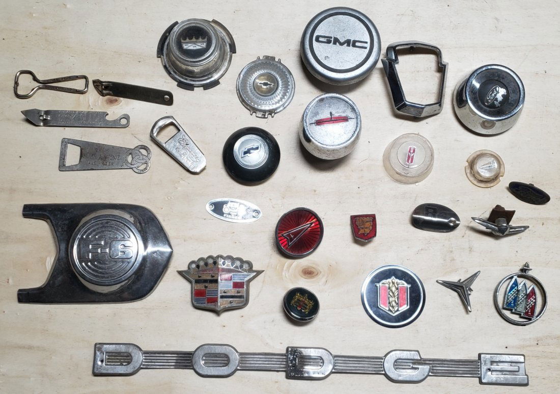 Collectible bottle openers w/ wheel/horn caps & emblems (1 of 3)