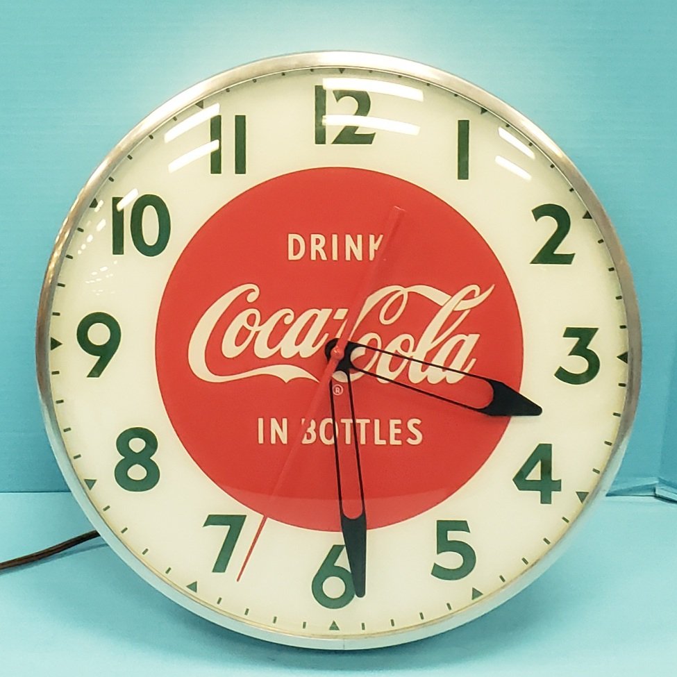 Drink Coca Cola in Bottles Light Up Clock (1 of 3)