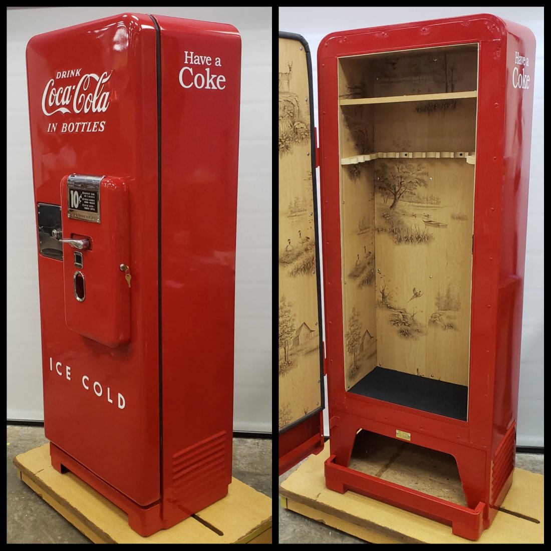 For Auction Restored Coca Cola Vending Machine Gun Safe (0053) on Mar