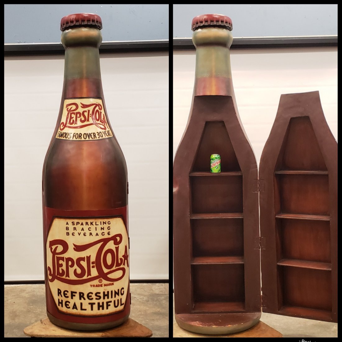 RARE Huge 6.5ft Pepsi Cola Bottle Ammo / Storage Shelf (1 of 7)