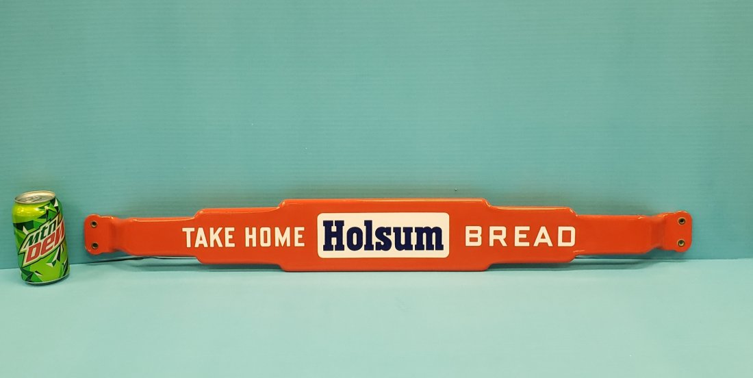 RARE porcelain Holsum Bread Door Push (1 of 2)