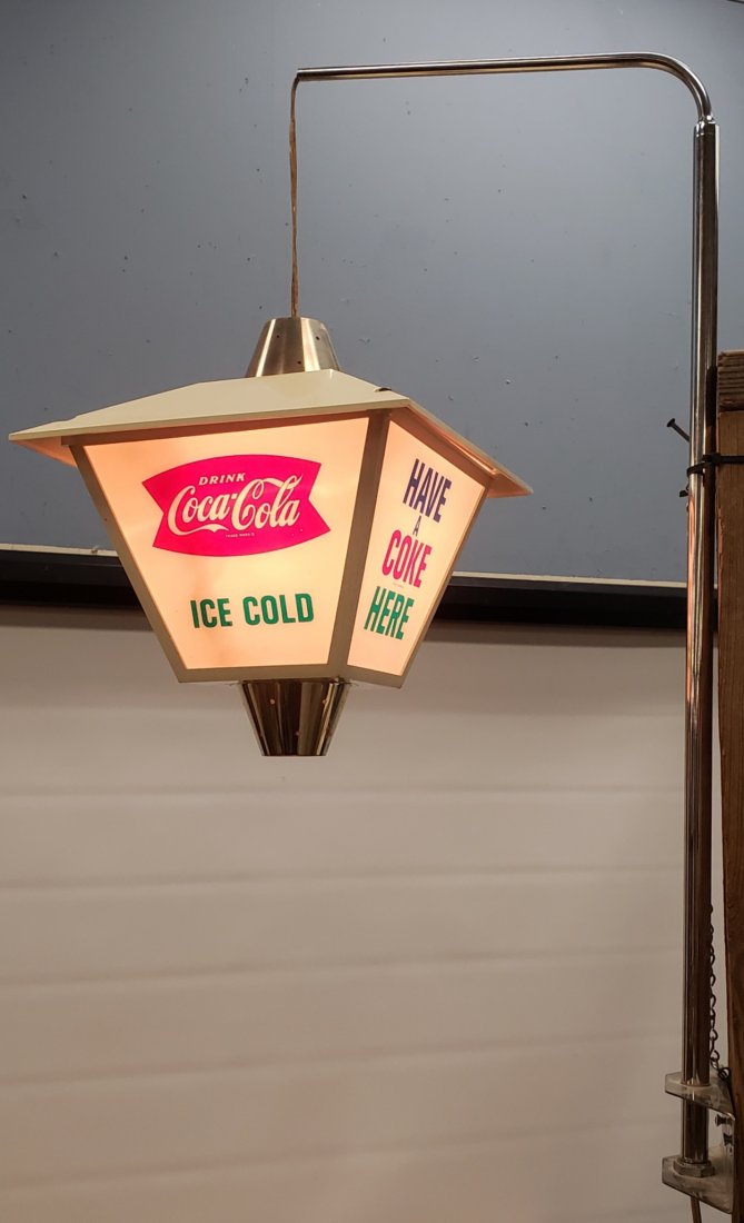 Coca Cola Hanging Revolving Lantern Light Up Sign (1 of 4)