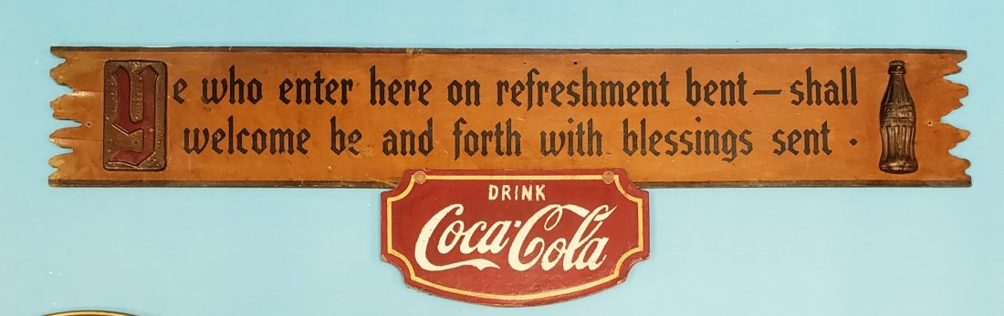 Coca Cola Kay Displays wood sign (1 of 4)