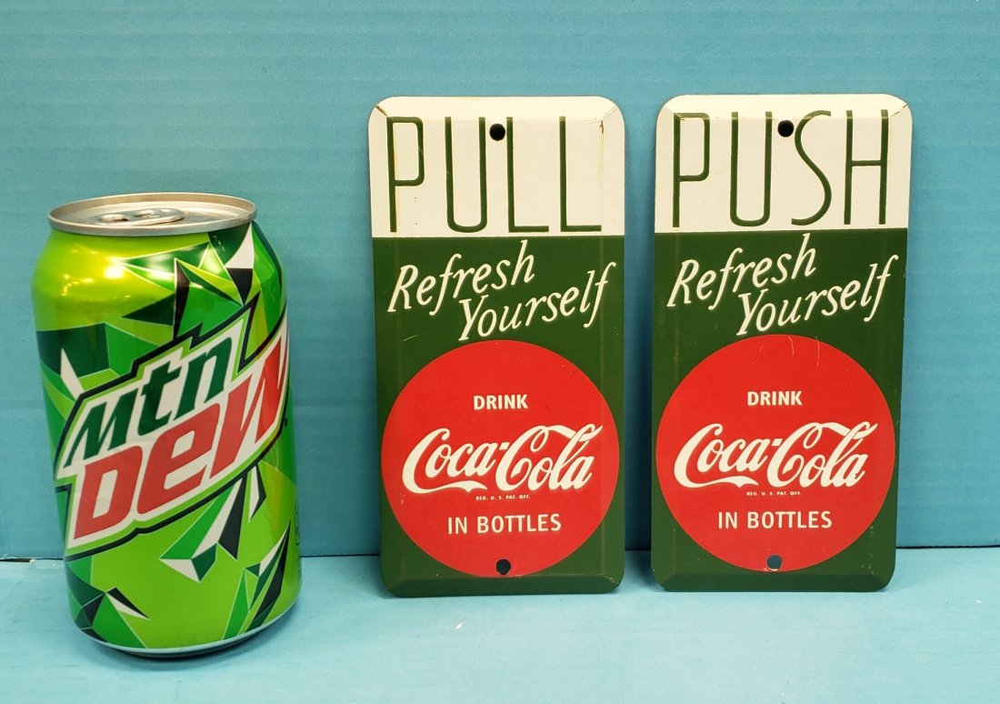 Coca Cola Door Push & Pull Palm Plates (1 of 2)