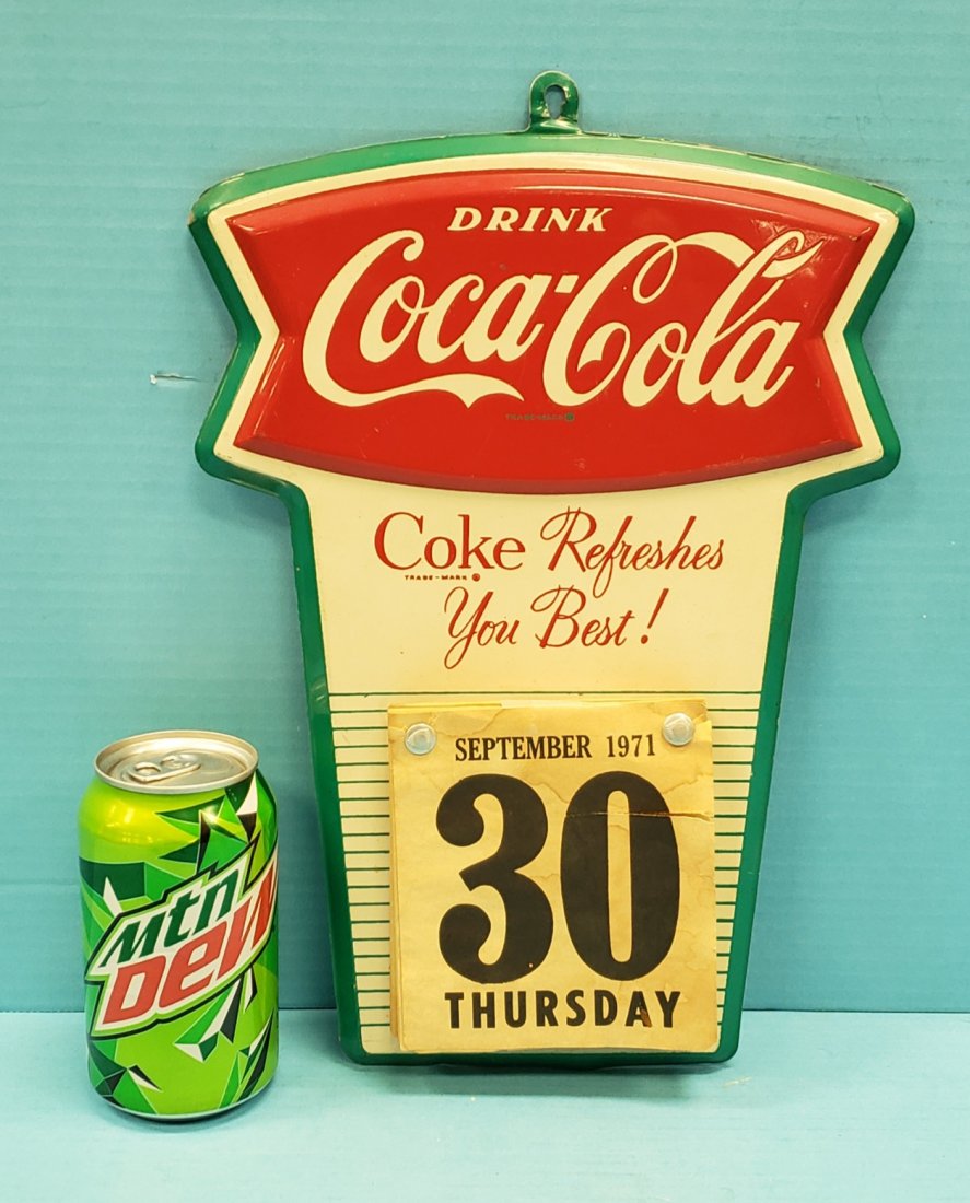 Drink Coca Cola Fishtail Die Cut Calendar Holder (1 of 2)