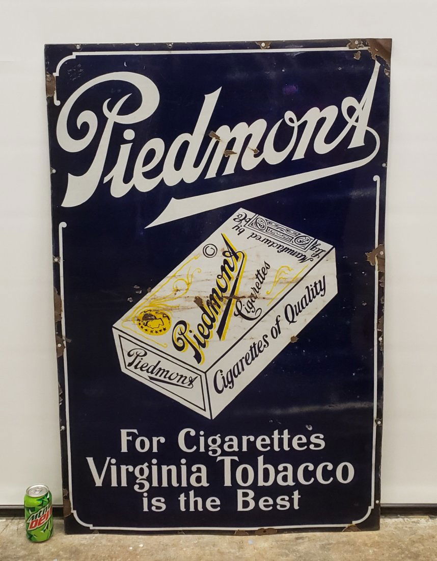 Porcelain Piedmont Tobacco Sign (1 of 3)