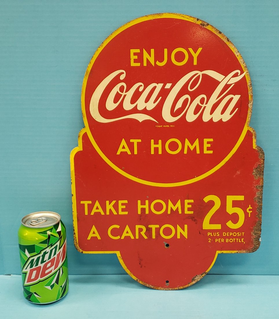 Enjoy Coca Cola Double Sided Rack Topper Sign (1 of 2)