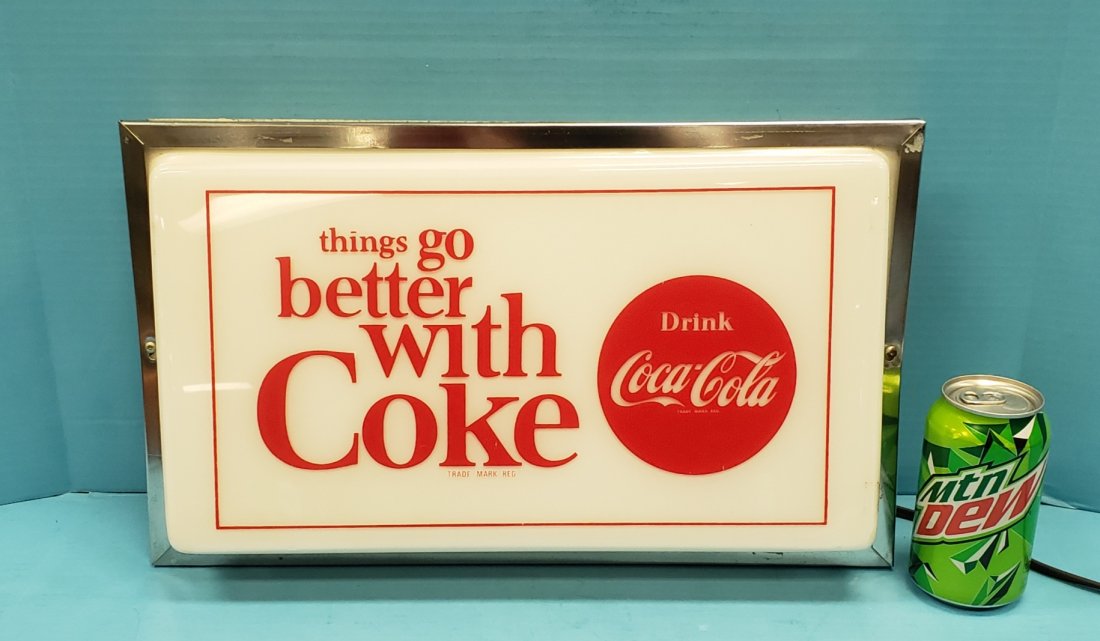 Scarce things go better with Coke light up Sign (1 of 3)