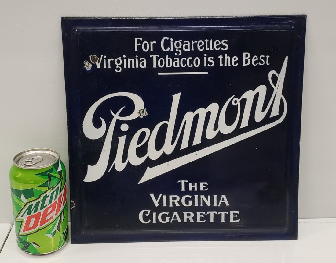 Piedmont Cigarettes Porcelain Sign (1 of 2)