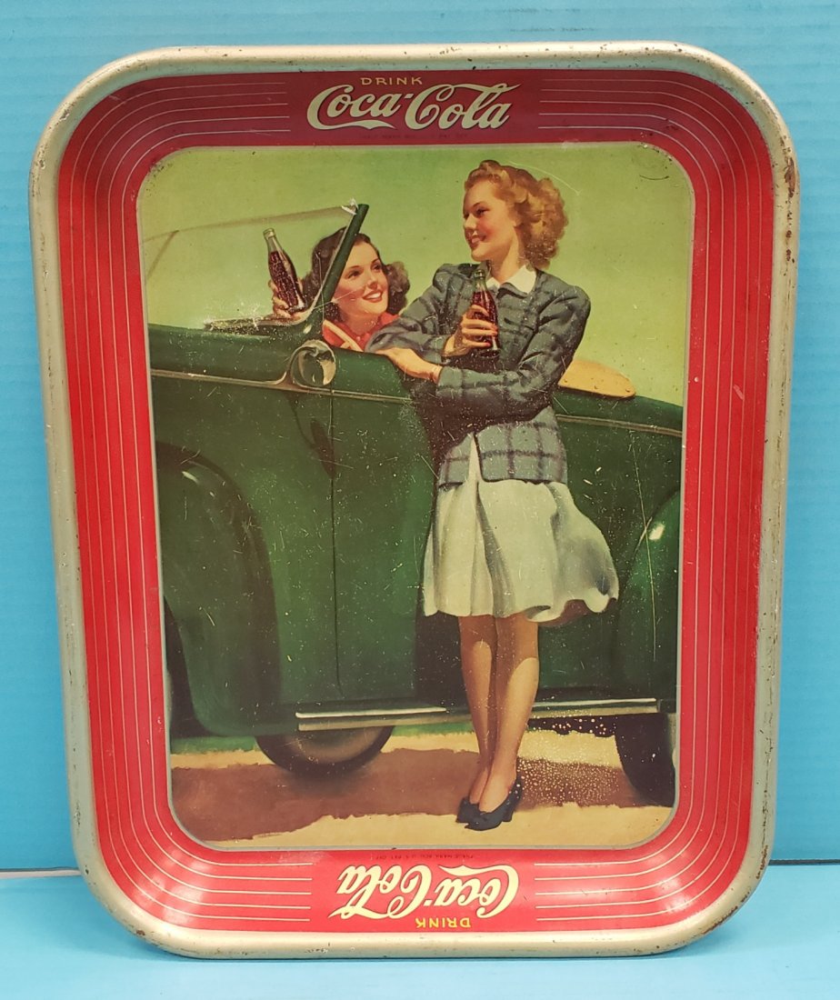 1942 Coca Cola Pin-Up Girl Serving Tray (1 of 3)