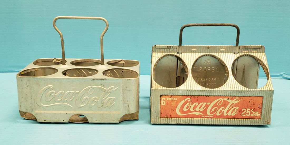2 Coca Cola Aluminum 6 pack Carriers (1 of 3)