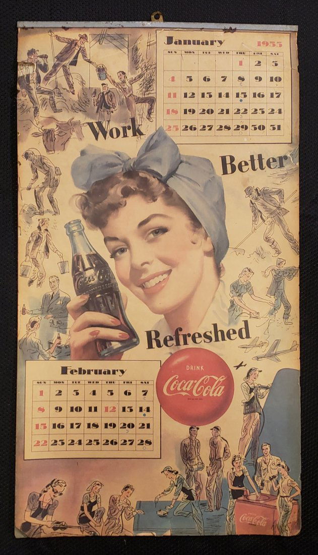 1953 Coca Cola Military Pin-Up Girl Calendar (1 of 8)