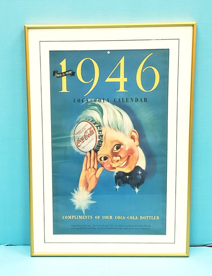 1946 Coca Cola Calendar with Sprite Boy (1 of 1)
