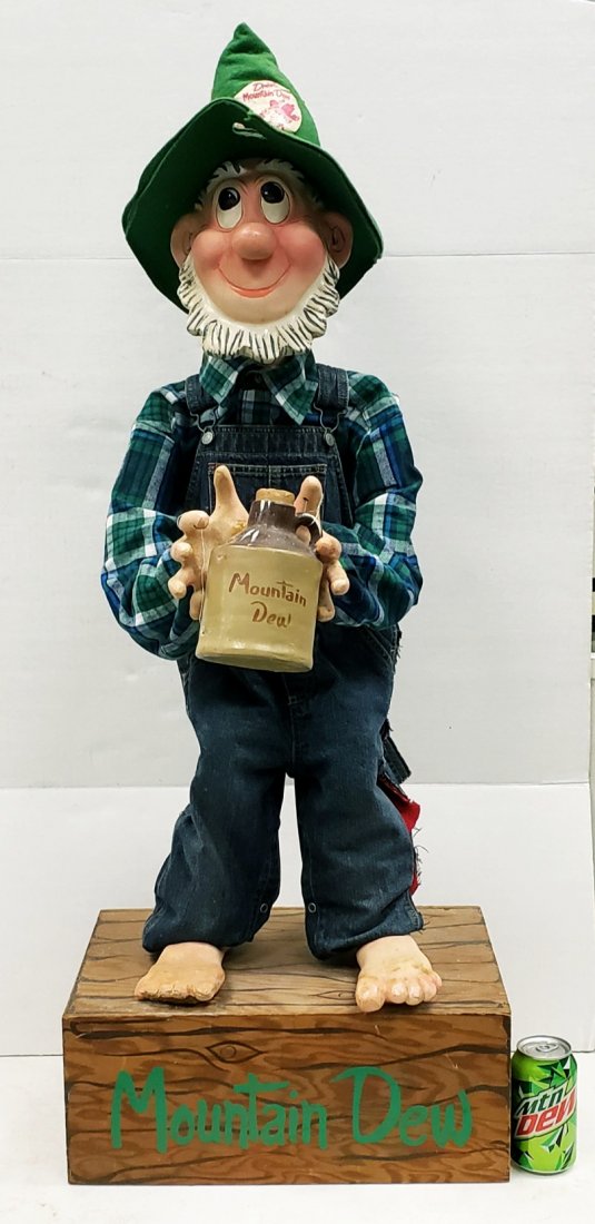 RARE Mountain Dew Willie the Hillbilly Store Display (1 of 9)