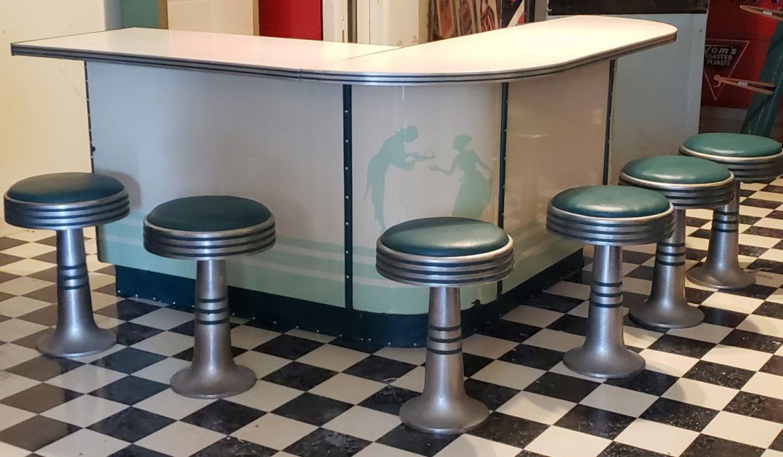 Porcelain Kid's Ice Cream Store Soda Fountain Counter (1 of 5)