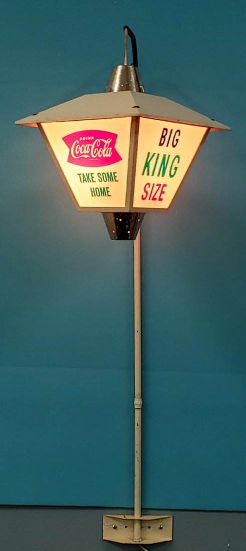 Coca Cola Hanging Revolving Lantern Light Up Sign (1 of 3)