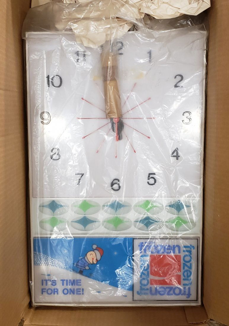 Scarce NOS Enjoy Frozen Coca Cola Electric Clock (1 of 2)