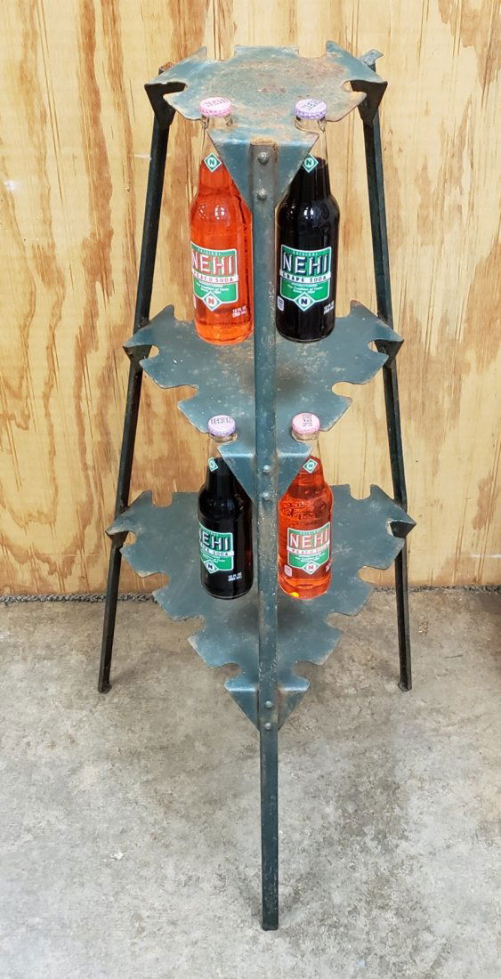 RARE 1933 Nehi Country Store Bottle Rack Display Stand (1 of 4)