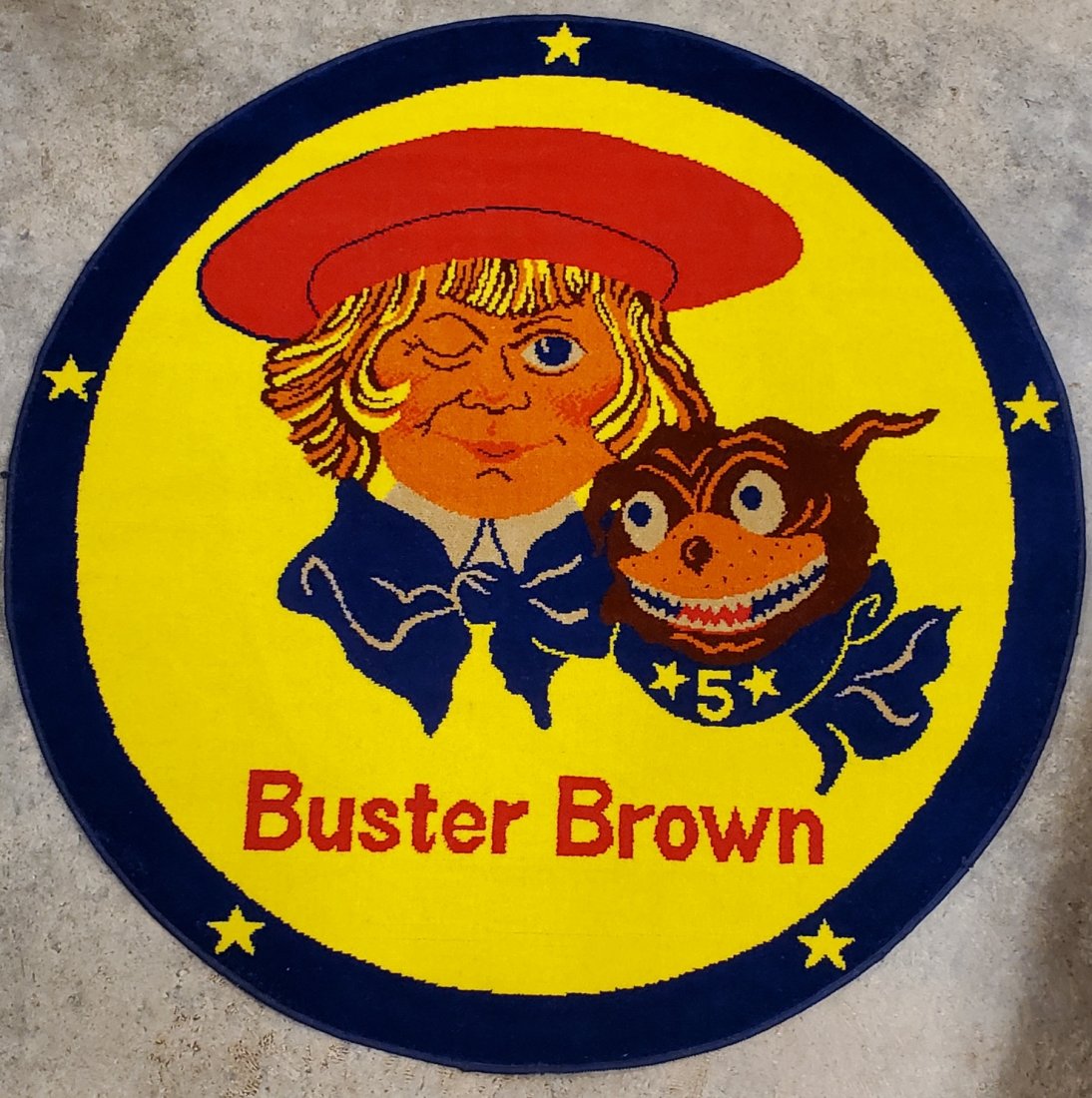 Buster Brown advertising  store rug (1 of 2)