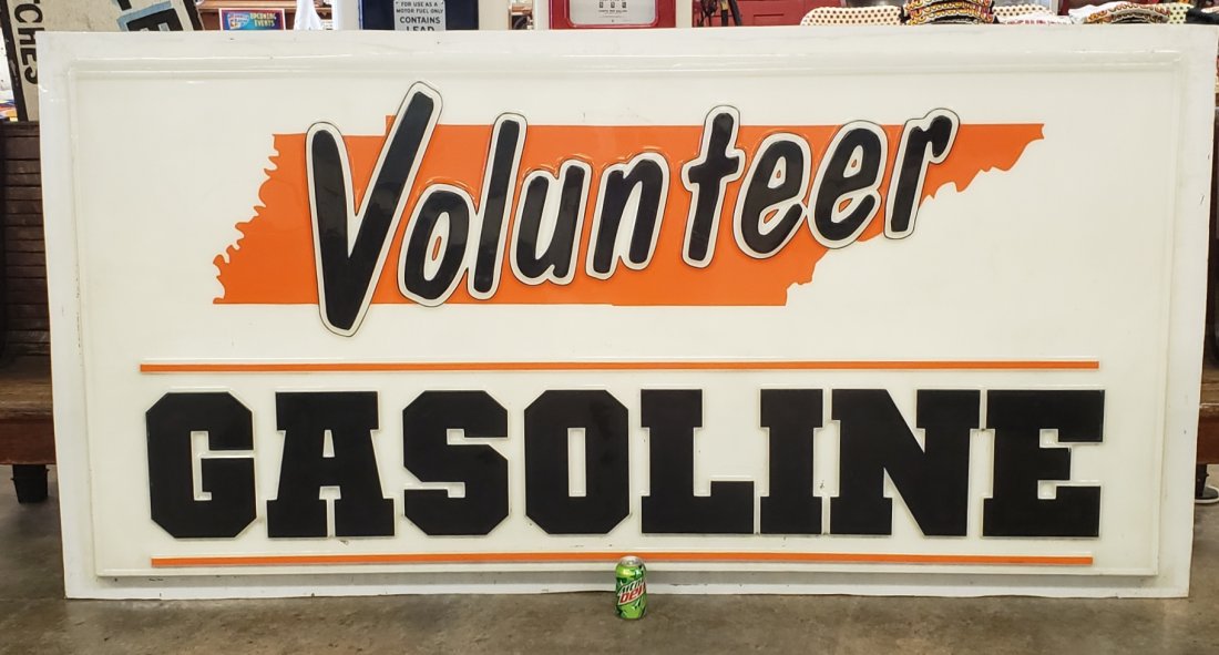 Tennessee Volunteer Gasoline Embossed Lexan Sign (1 of 1)