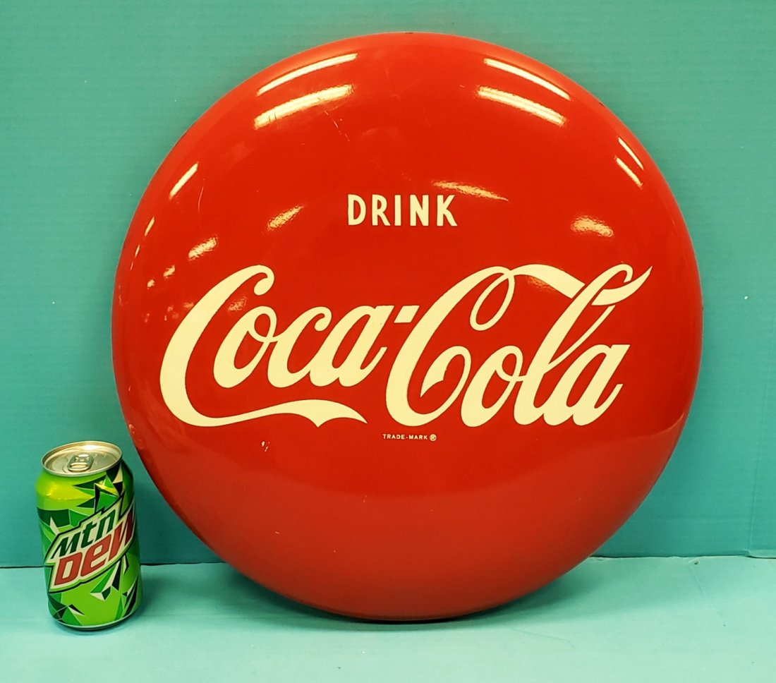 16" Coca Cola Button sign (1 of 3)