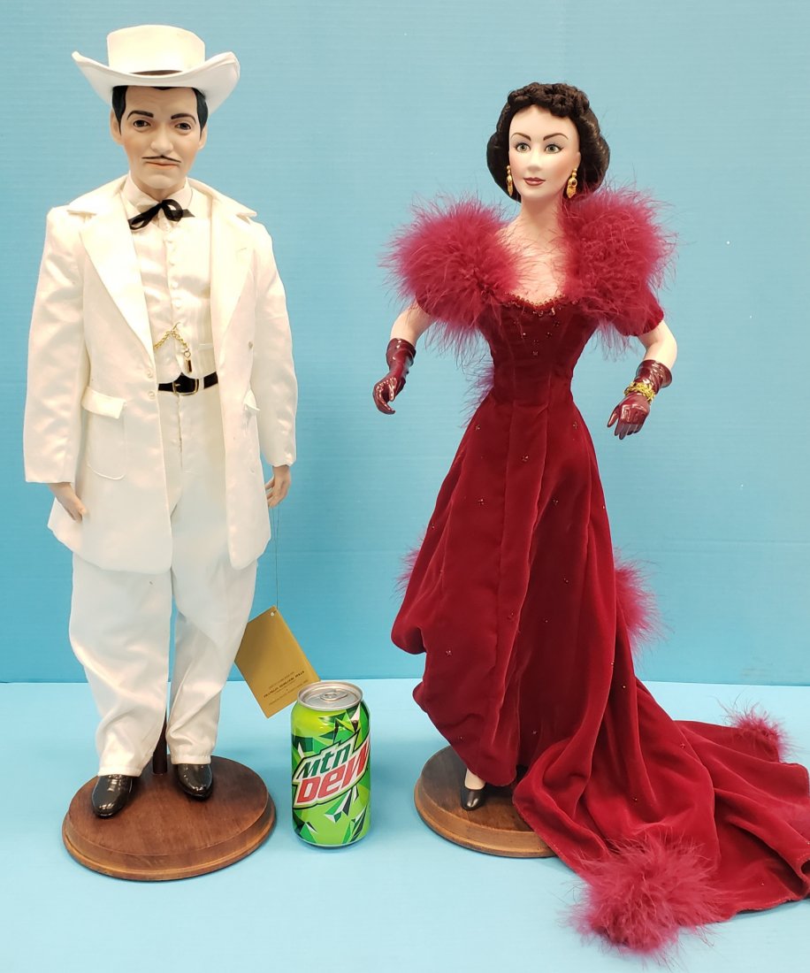 Franklin Mint Gone with the Wind Porcelain Dolls 23" (1 of 1)