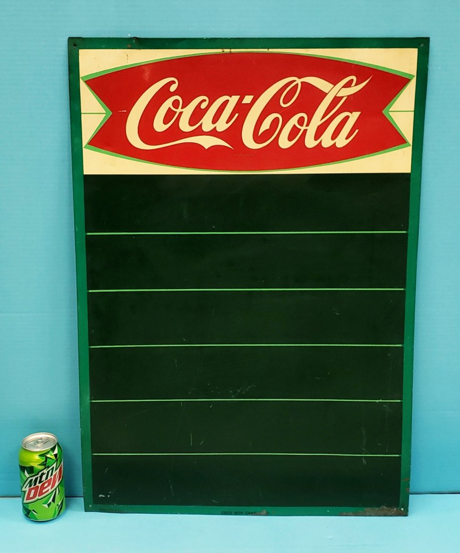 Coca Cola Fishtail Menu / Chalk Board Sign (1 of 3)